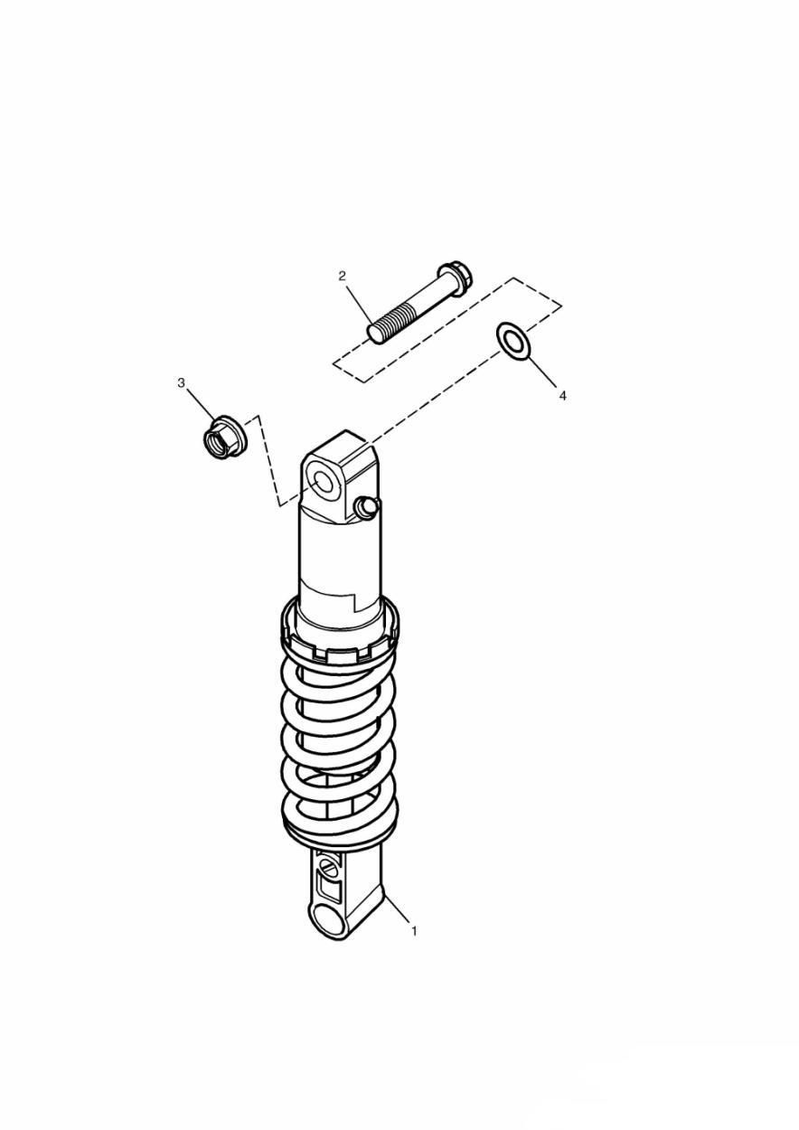 SUSPENSION ARRIERE MODELE 900CM 29156   51975 POUR TRIDENT 750 1991