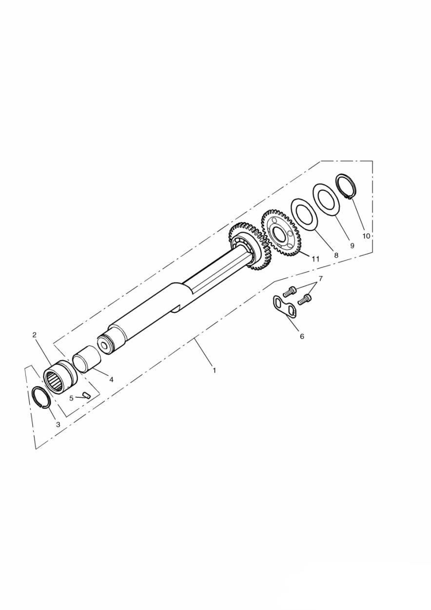 ARBRE D EQUILIBRAGE 3 CYLINDRES POUR TROPHY 1200 1991