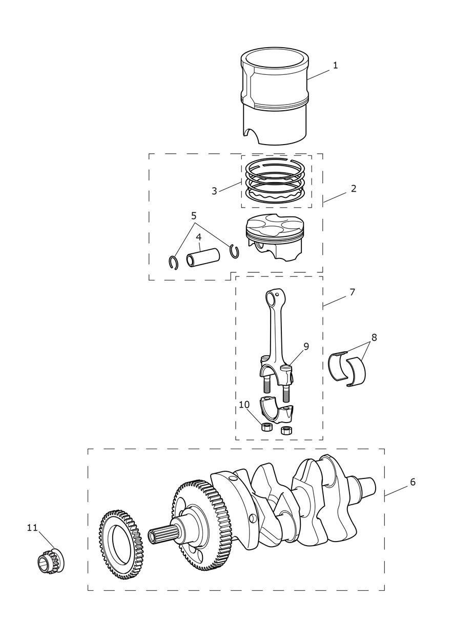 VILEBREQUIN BIELLES PISTONS ET DOUILLES POUR TIGER SPORT 2016