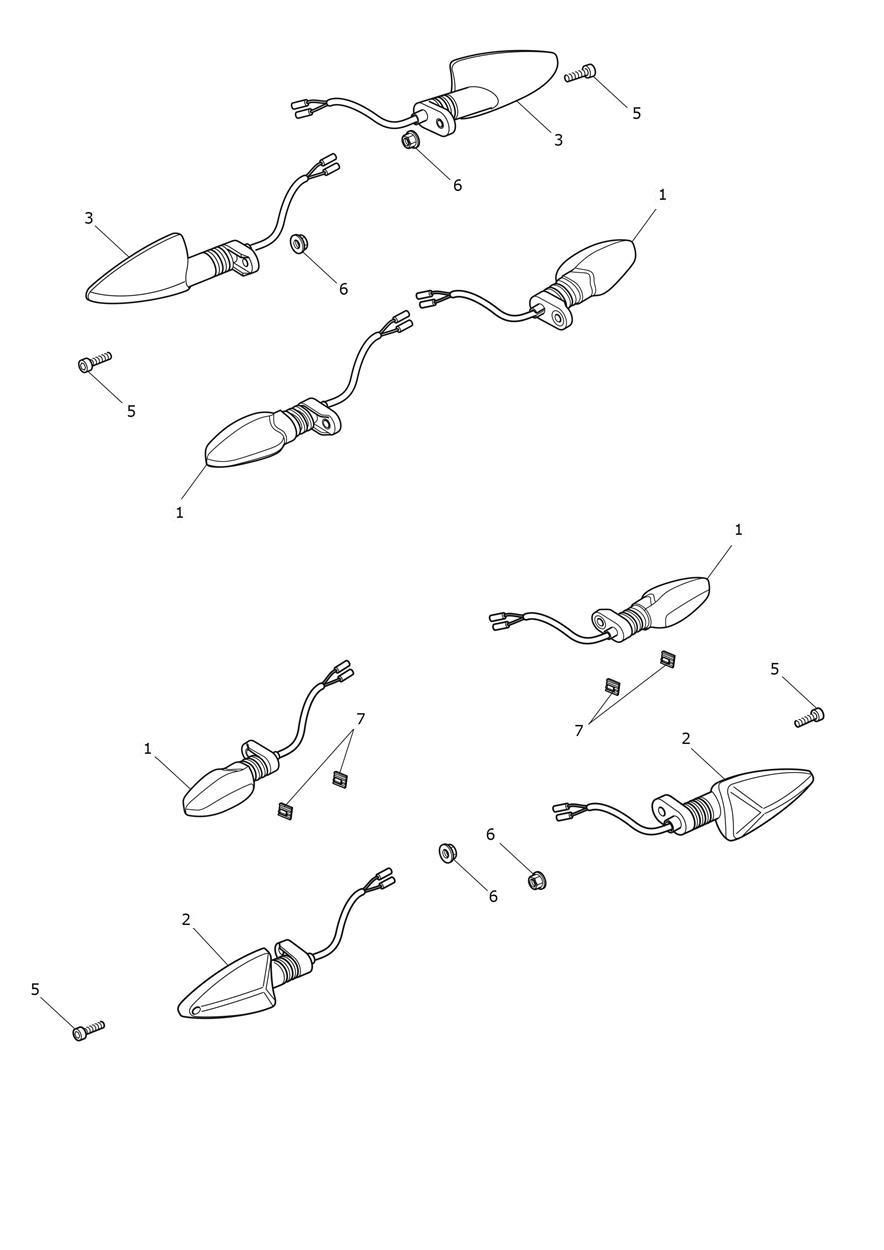 CLIGNOTANTS POUR TIGER 900 GT 2024