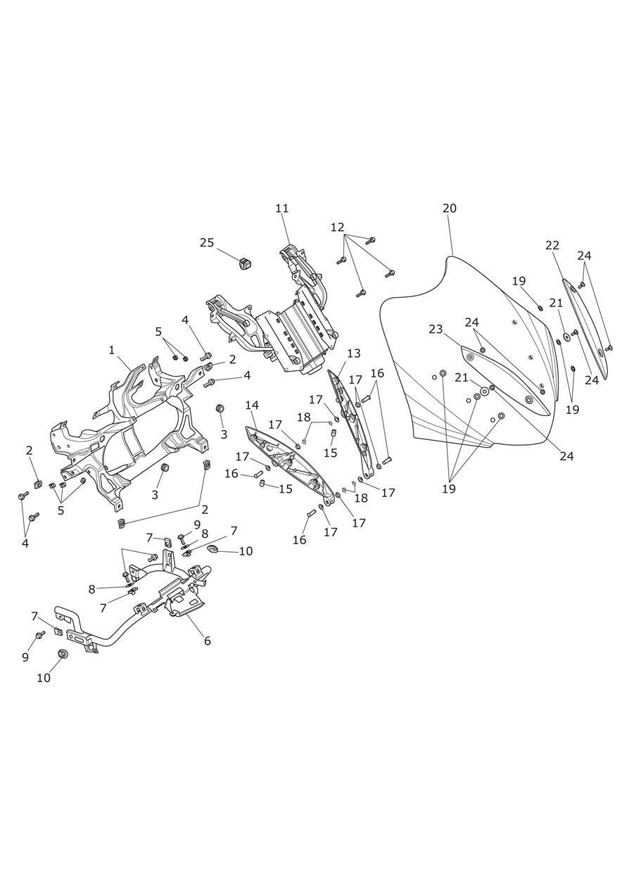 SOUS CHASSIS DU COCKPIT ET BULLE POUR TROPHY SE A1 2013