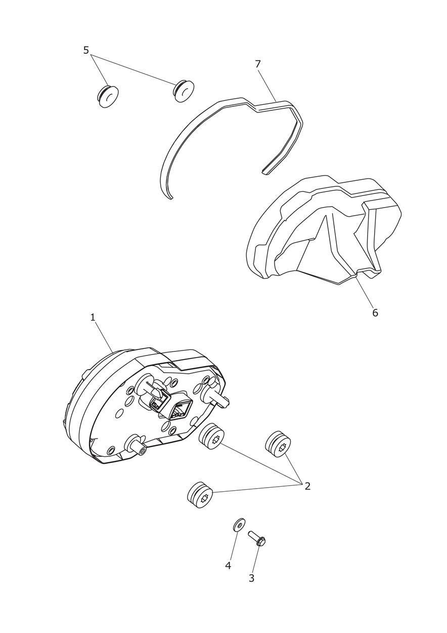 COMPTEURS POUR TIGER EXPLORER ABS A1 2012