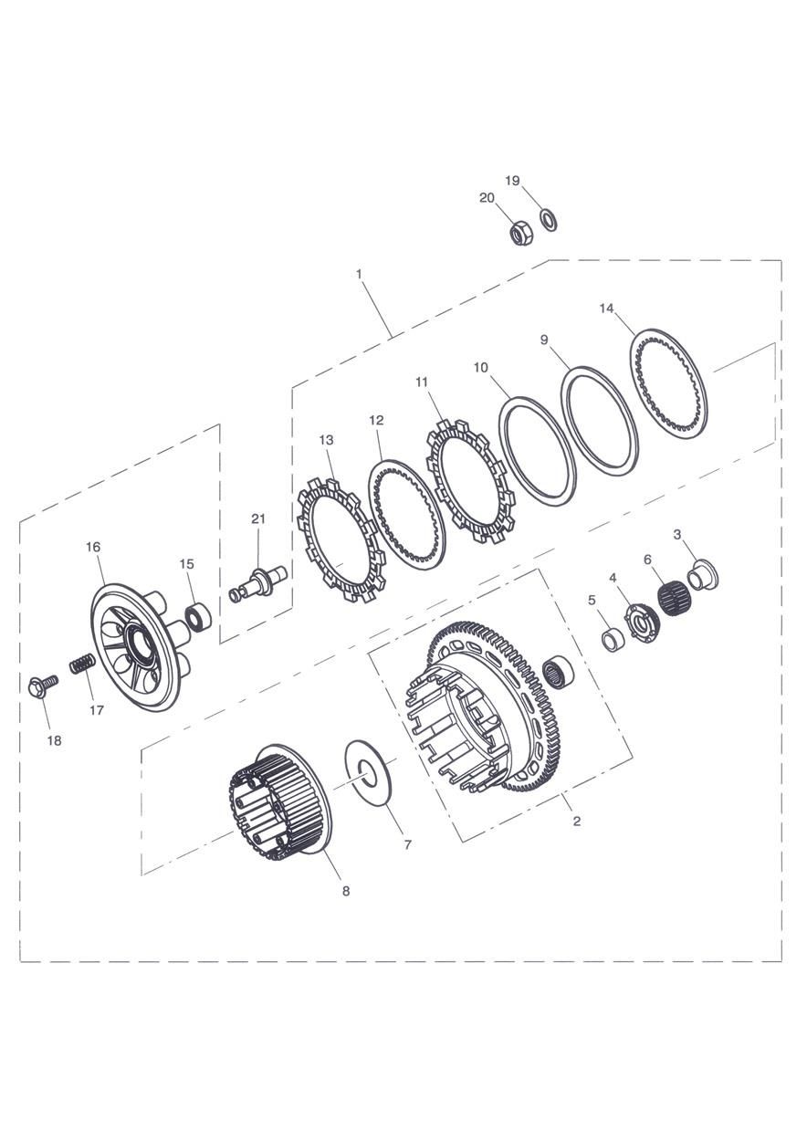 EMBRAYAGE POUR TIGER SPORT ABS A1 2013