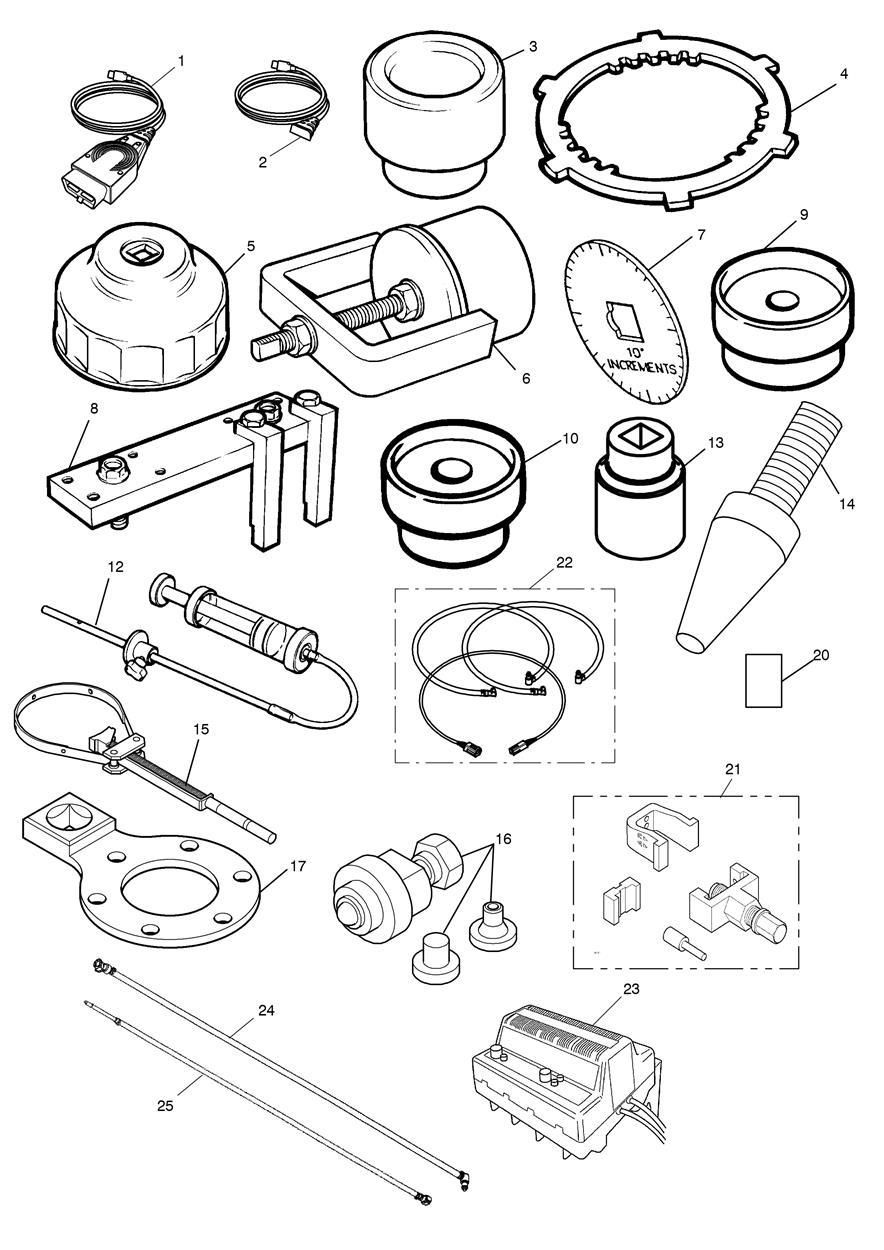 OUTILS DE SERVICE POUR TIGER 955I 2001