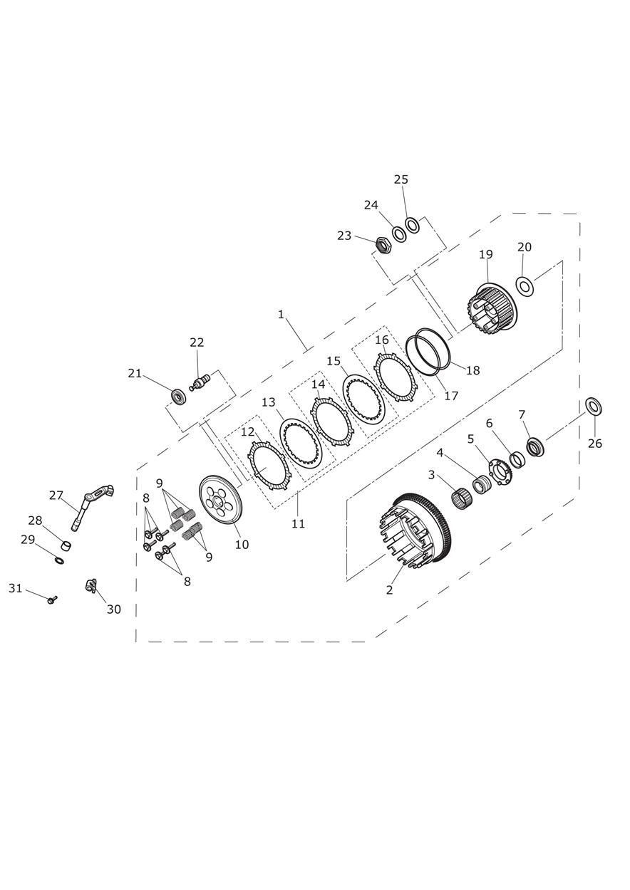 EMBRAYAGE POUR TIGER 800 XCA 2018