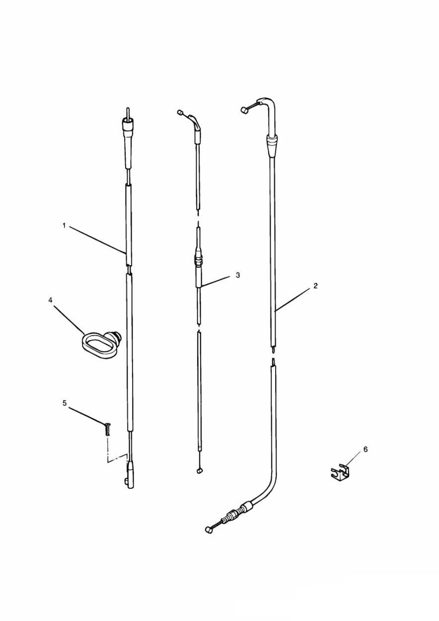 CABLES DE COMMANDE POUR TRIDENT 750 1991