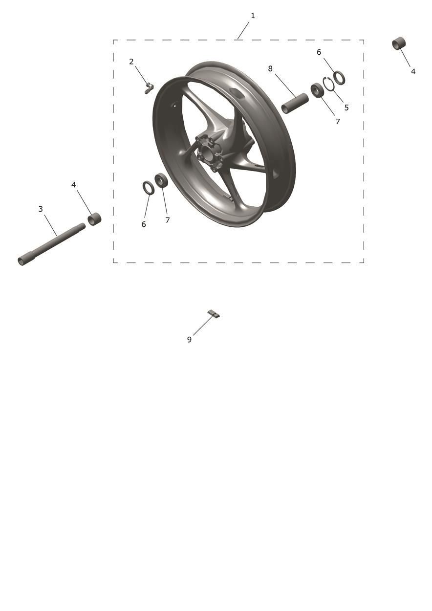 ROUE AVANT POUR TIGER SPORT 800 2025