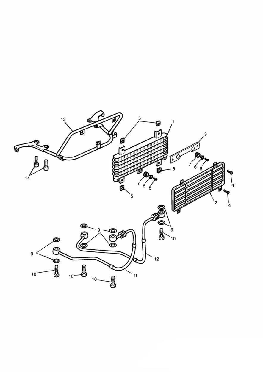 RADIATEUR D HUILE 3 CYLINDRES 35802 POUR TROPHY 1200 1991