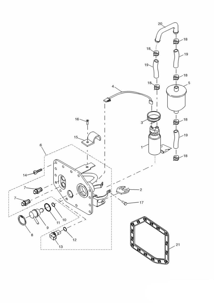 POMPE A CARBURANT ET FILTRE POUR TIGER 955I 2001