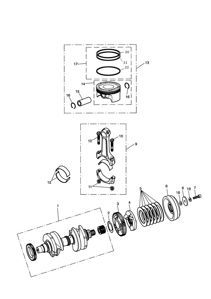 VILEBREQUIN BIELLES ET PISTONS POUR THUNDERBIRD 2010