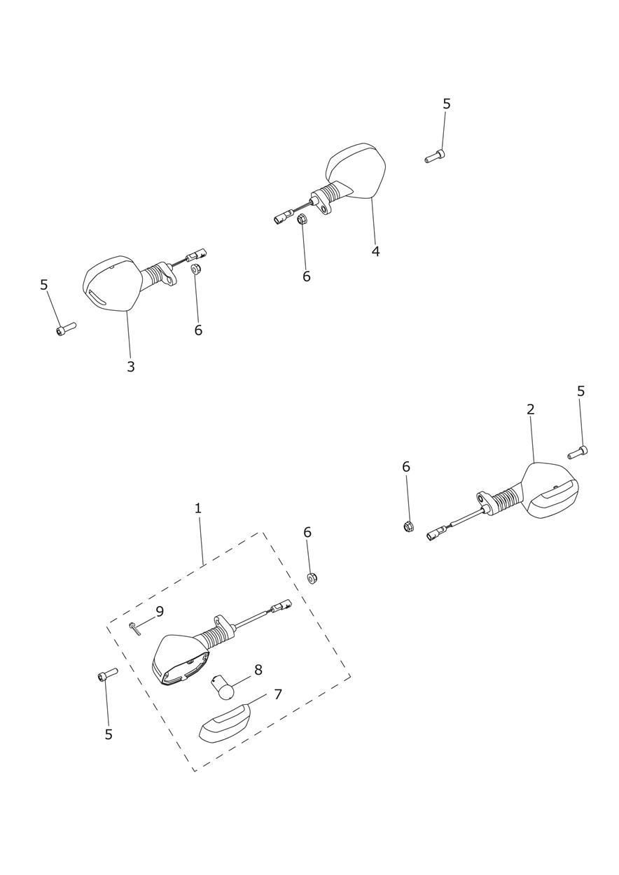 CLIGNOTANTS POUR TIGER EXPLORER ABS A1 2012