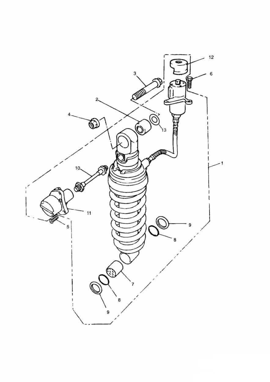 SUSPENSION ARRIERE MODELE 900CM 9083   29155 POUR TRIDENT 750 1991