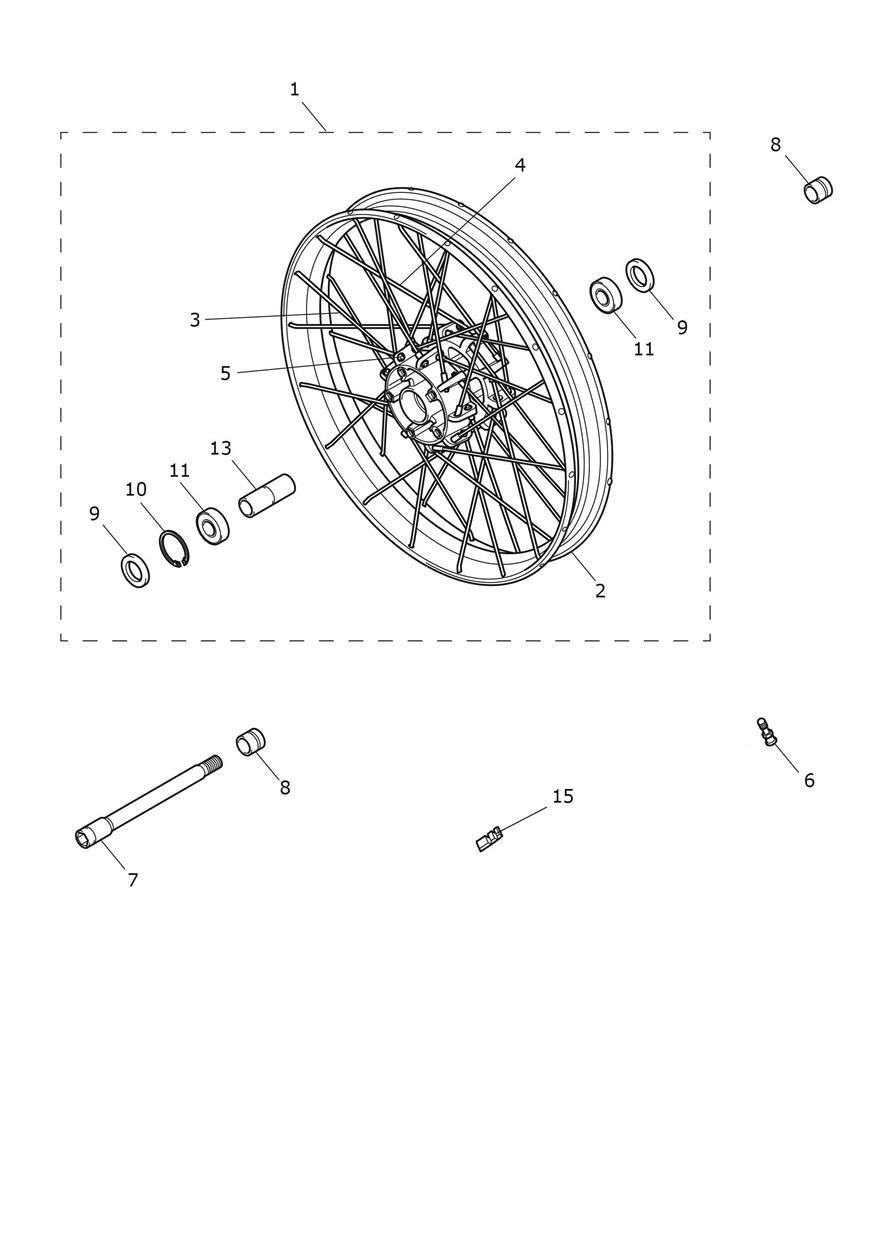 ROUE AVANT POUR TIGER 900 RALLY 2020