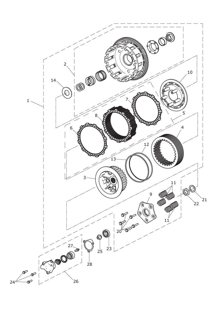 EMBRAYAGE POUR TIGER EXPLORER ABS A1 2012