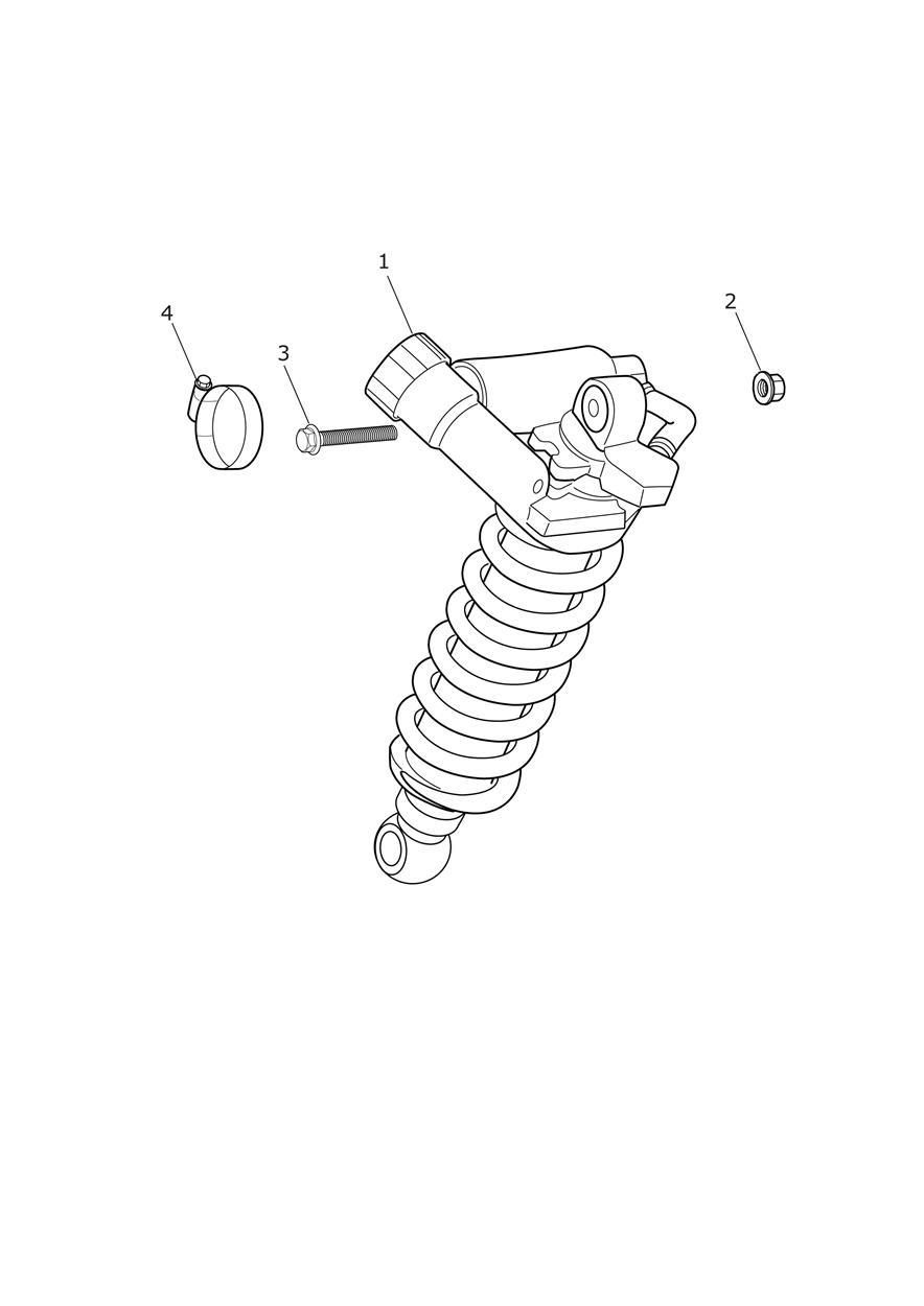 SUSPENSION ARRIERE POUR TIGER EXPLORER ABS A1 2012