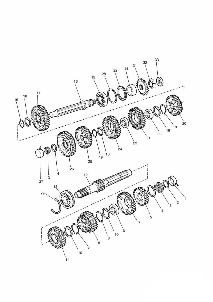 TRANSMISSION ENG POUR TROPHY 1200 1991