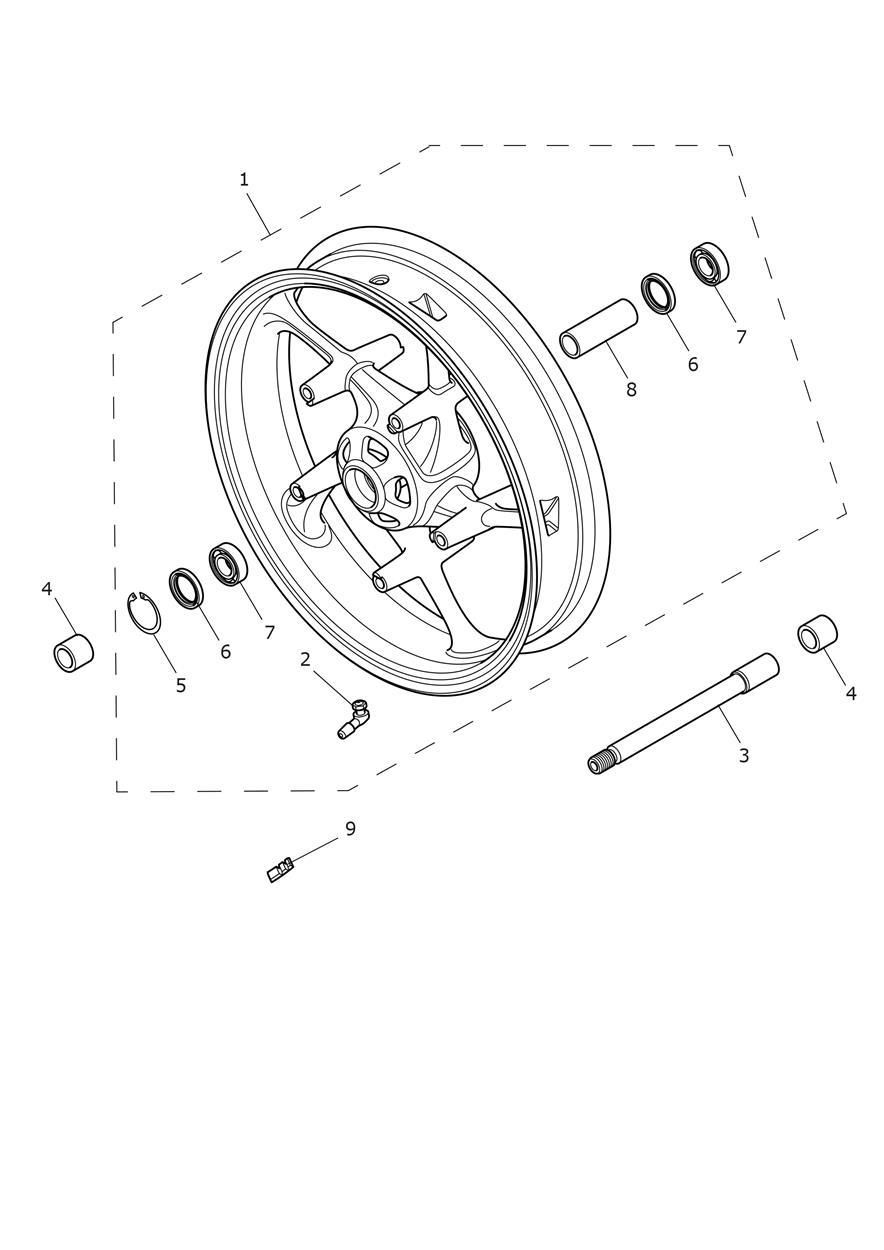 ROUE AVANT POUR TIGER SPORT LAMS 2025