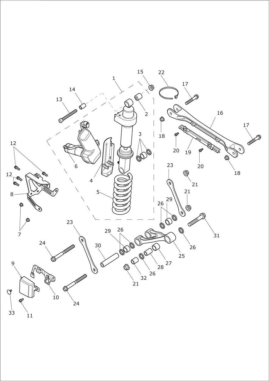 SUSPENSION ARRIERE POUR TROPHY SE A1 2013