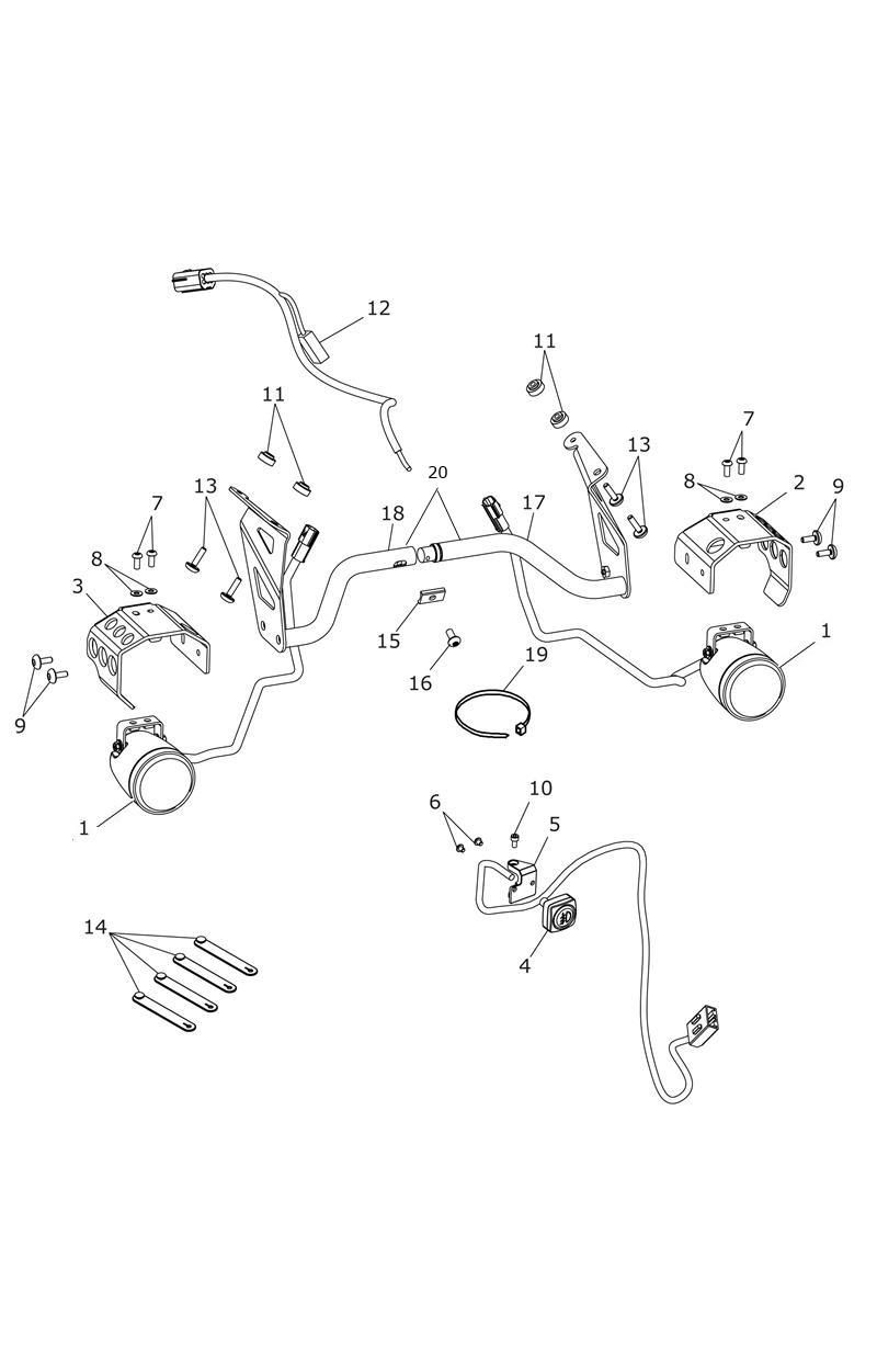 FEUX ANTIBROUILLARD POUR TIGER EXPLORER ABS A1 2012