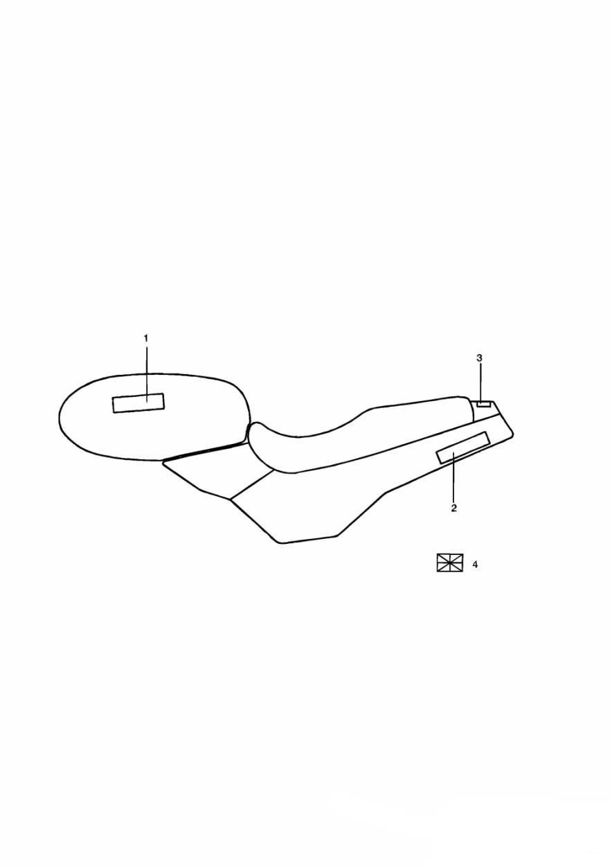 AUTOCOLLANTS JET BLACK 55071 POUR TRIDENT 750 1991