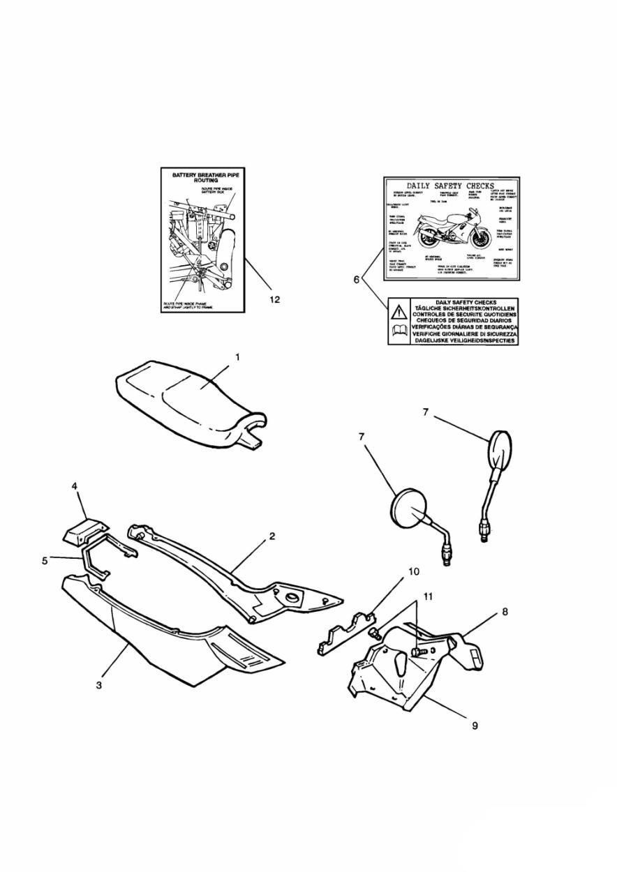 CARENAGE 55071 POUR TRIDENT 750 1991