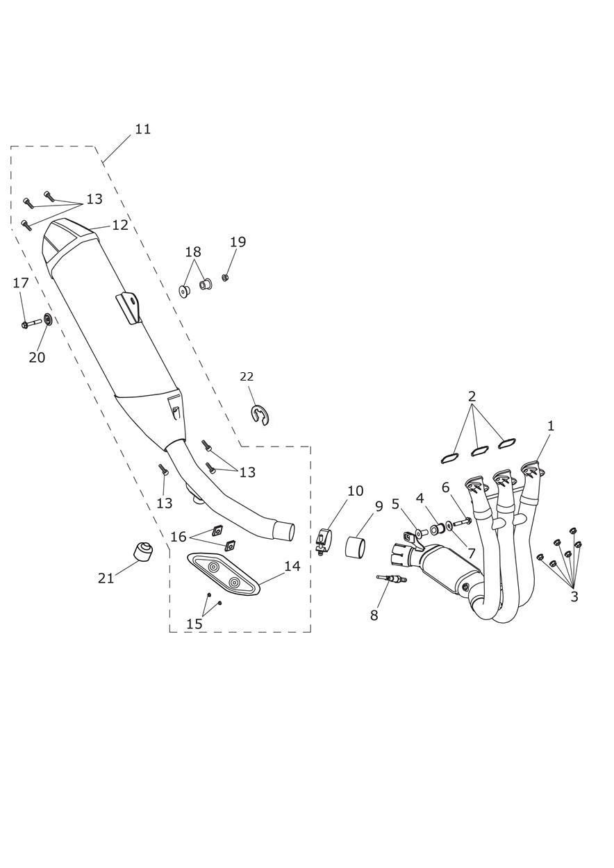 ECHAPPEMENT POUR TIGER EXPLORER ABS A1 2012