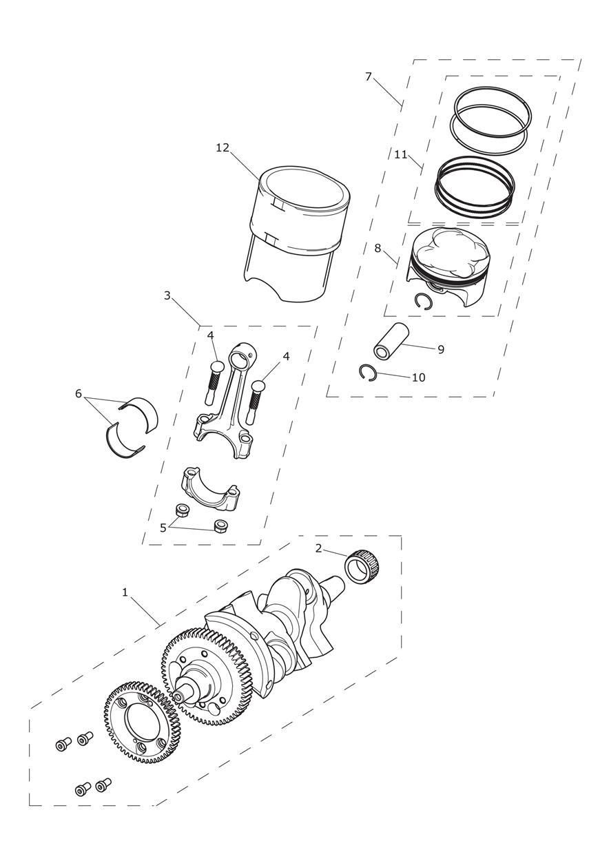 VILEBREQUIN BIELLES PISTONS ET DOUILLES POUR TIGER 1200 ALPINE EDITION 2020