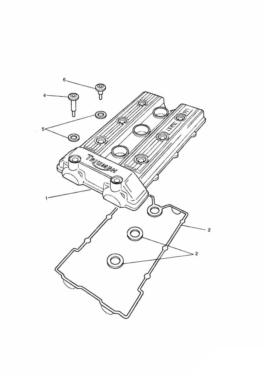 CACHE CULASSE 4901 POUR TRIDENT 750 1991