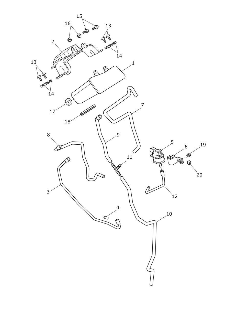 SYSTEME DE CONTROLE DES EMISSIONS EVAPORATIVES POUR TIGER SPORT LAMS 2025