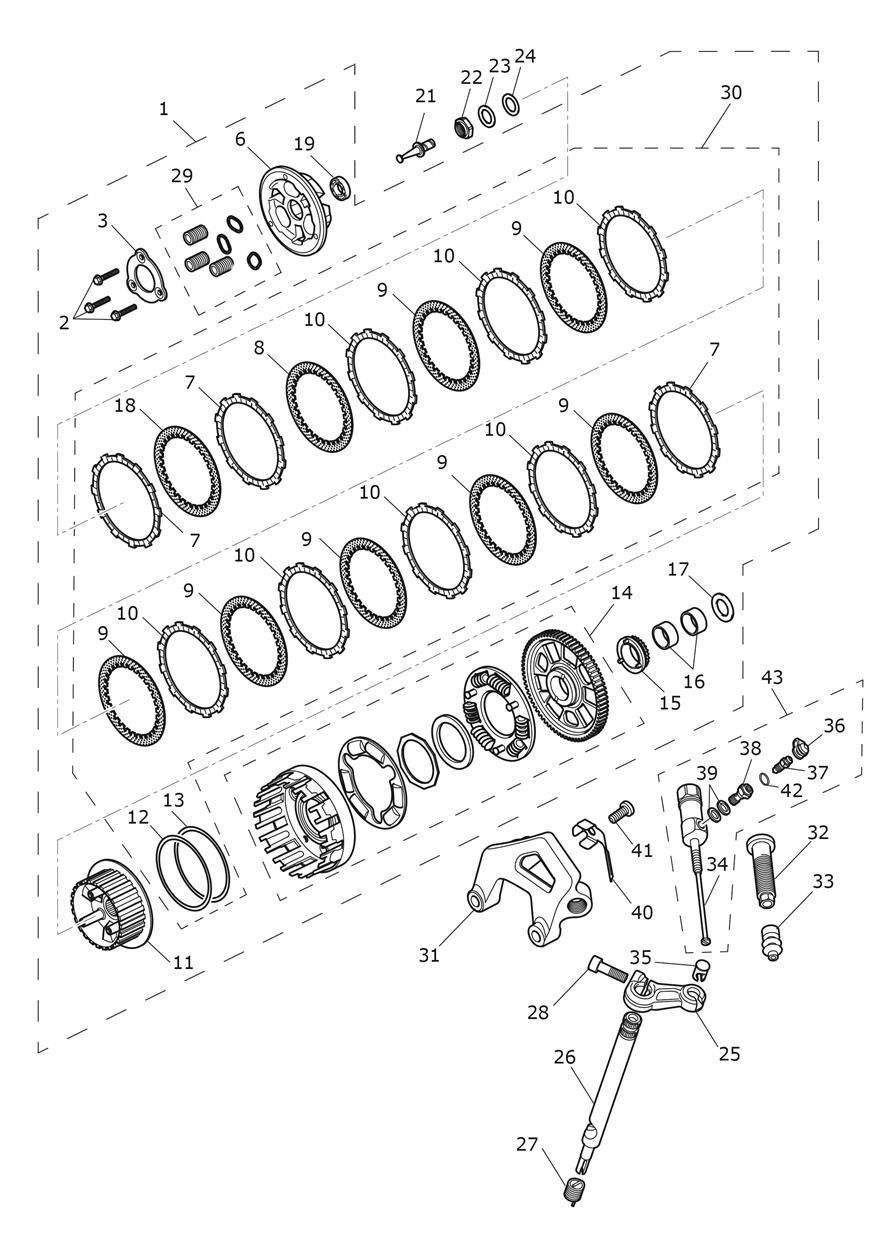 EMBRAYAGE POUR TIGER 1200 GT 2022