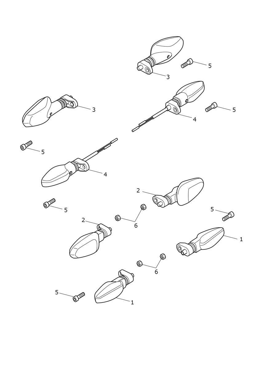 CLIGNOTANTS POUR TIGER SPORT 800 2025