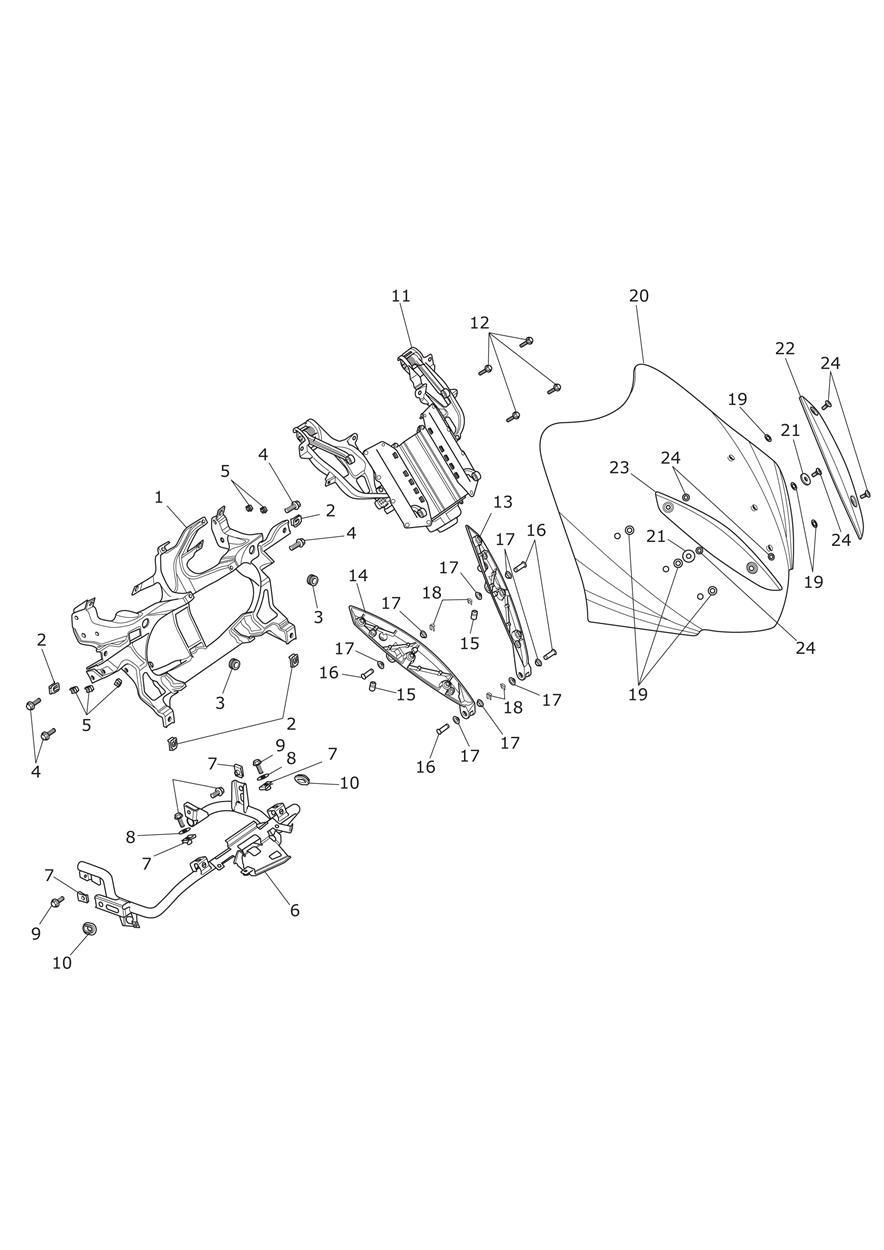 SOUS CHASSIS DU COCKPIT ET BULLE POUR TROPHY A1 2013