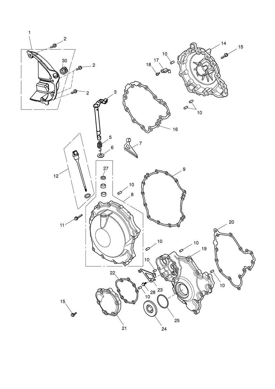 CARTER MOTEUR POUR TIGER SPORT ABS A1 2013