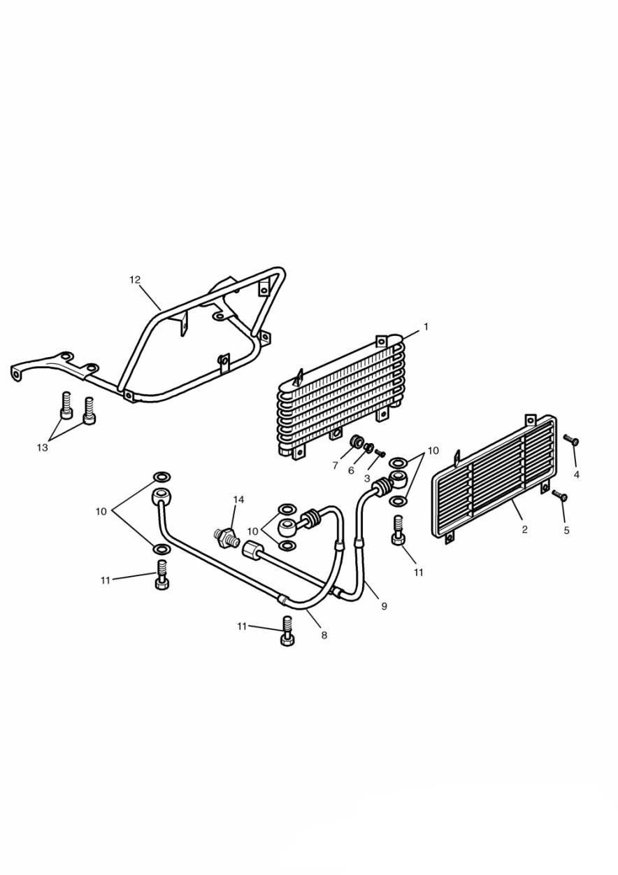 RADIATEUR D HUILE 4 CYLINDRES 35327 POUR TROPHY 1200 1991