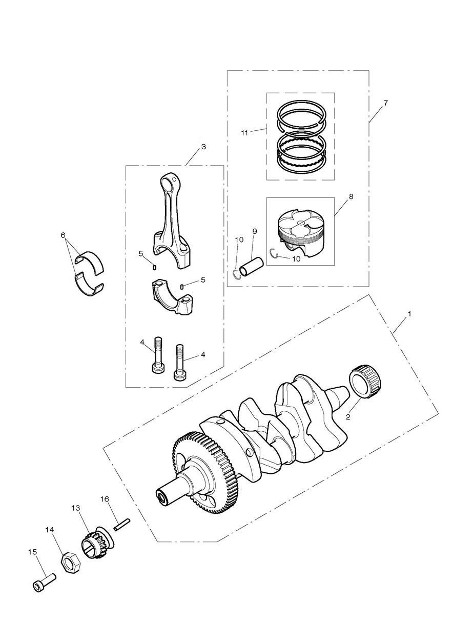 VILEBREQUIN BIELLES PISTONS ET DOUILLES POUR TIGER SPORT 800 2025