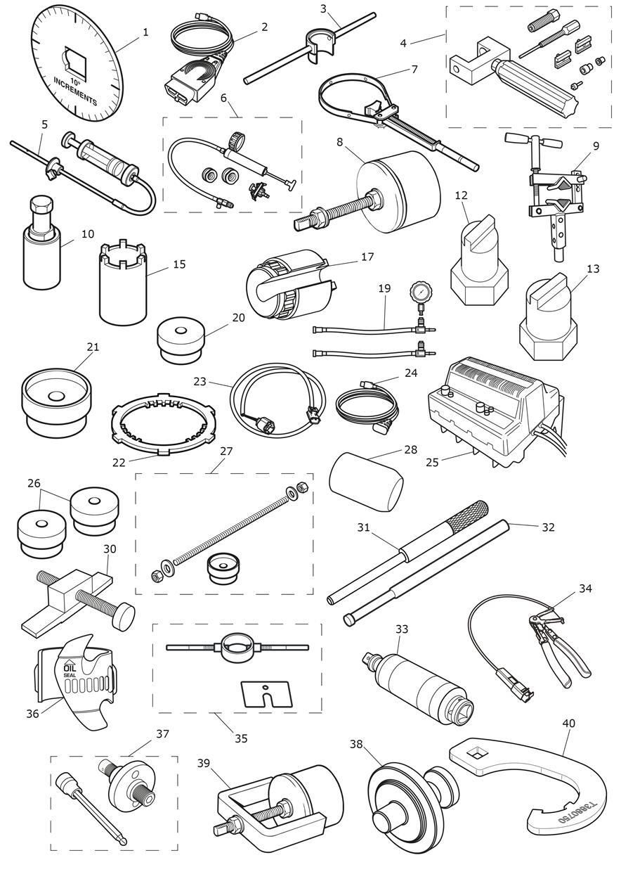 OUTILS DE SERVICE POUR TRIDENT 2021