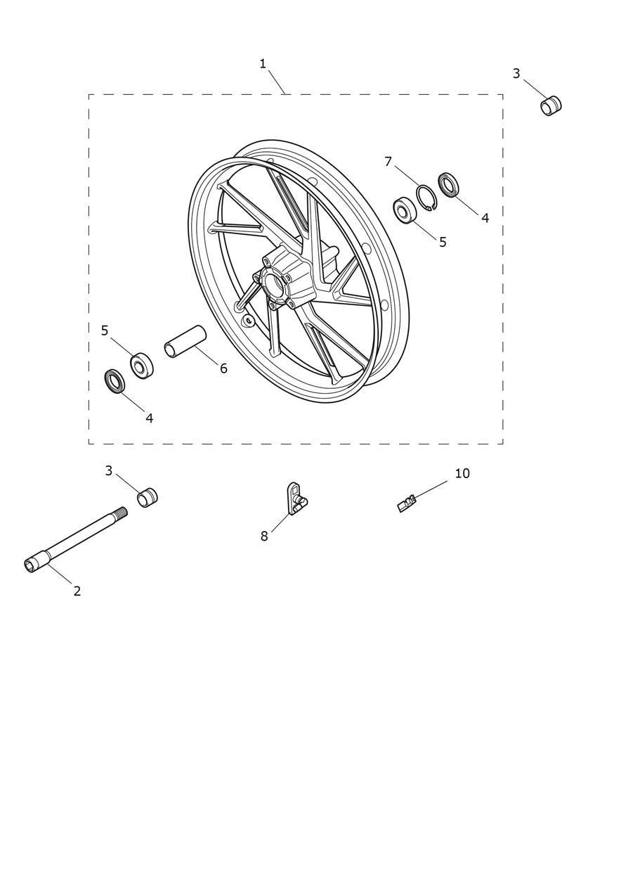 ROUE AVANT POUR TIGER 900 GT PRO 2024