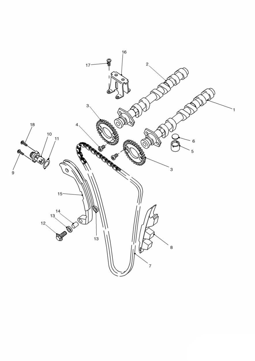 ARBRE A CAMES ET DISTRIBUTION POUR TIGER 8551 1999