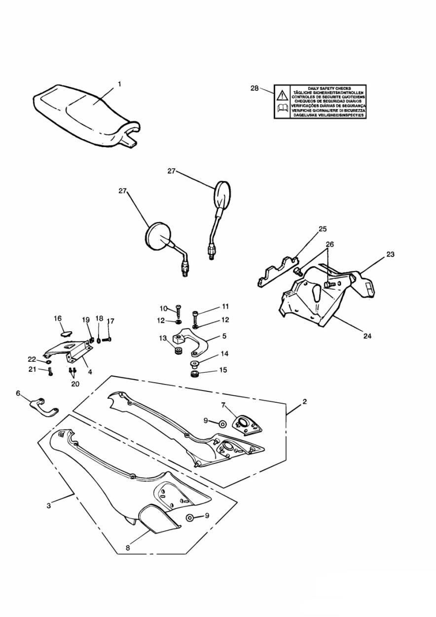 CARENAGE 55072 POUR TRIDENT 750 1991