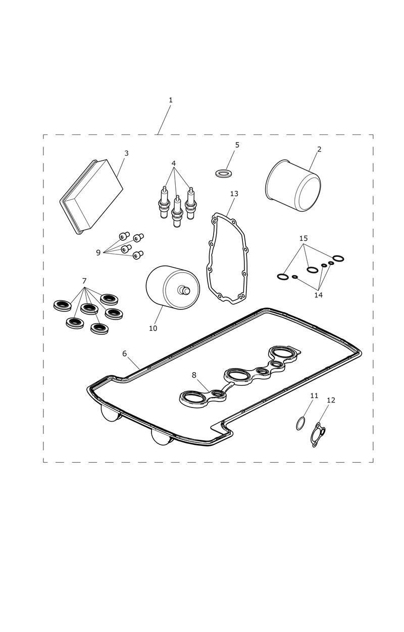 KIT DE SERVICE MOTEUR POUR TROPHY A1 2013