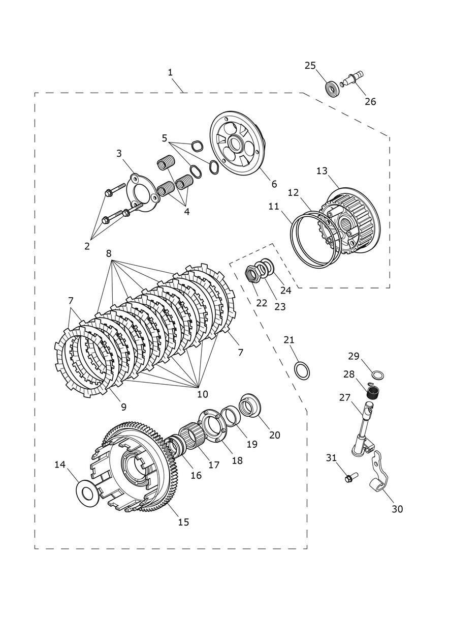 EMBRAYAGE POUR TIGER SPORT 800 2025