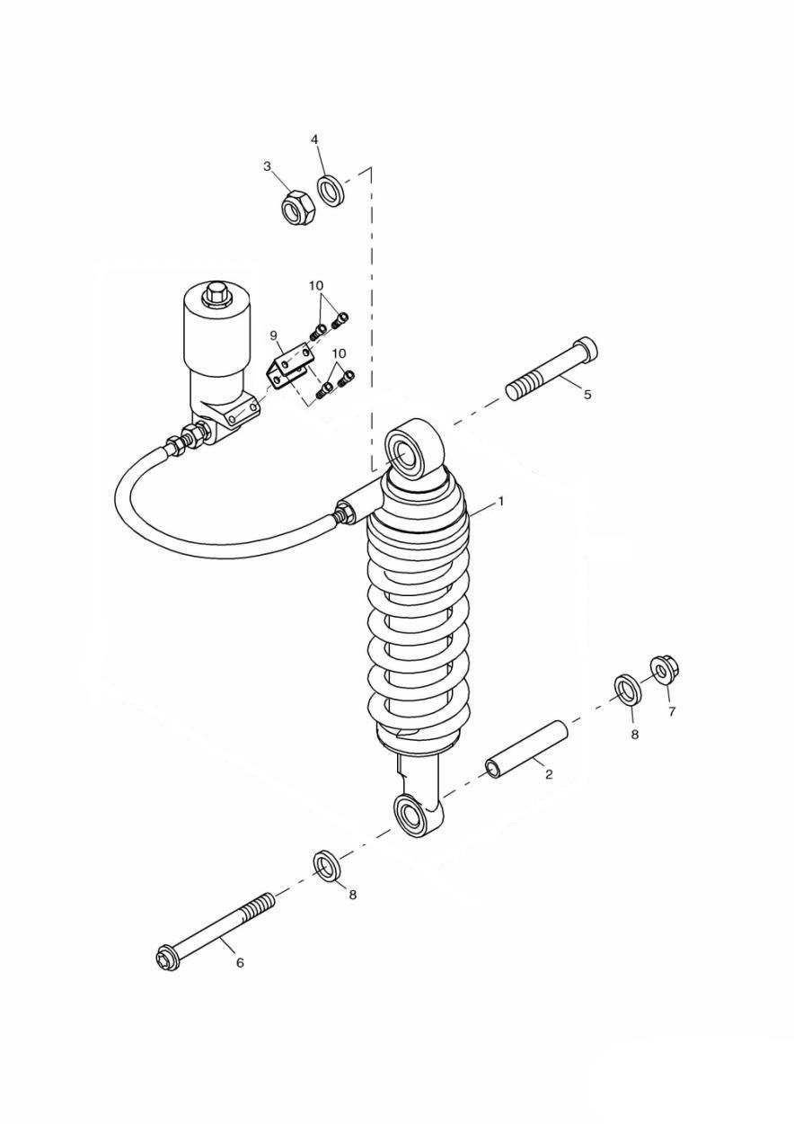 SUSPENSION ARRIERE POUR TIGER 955I 2001