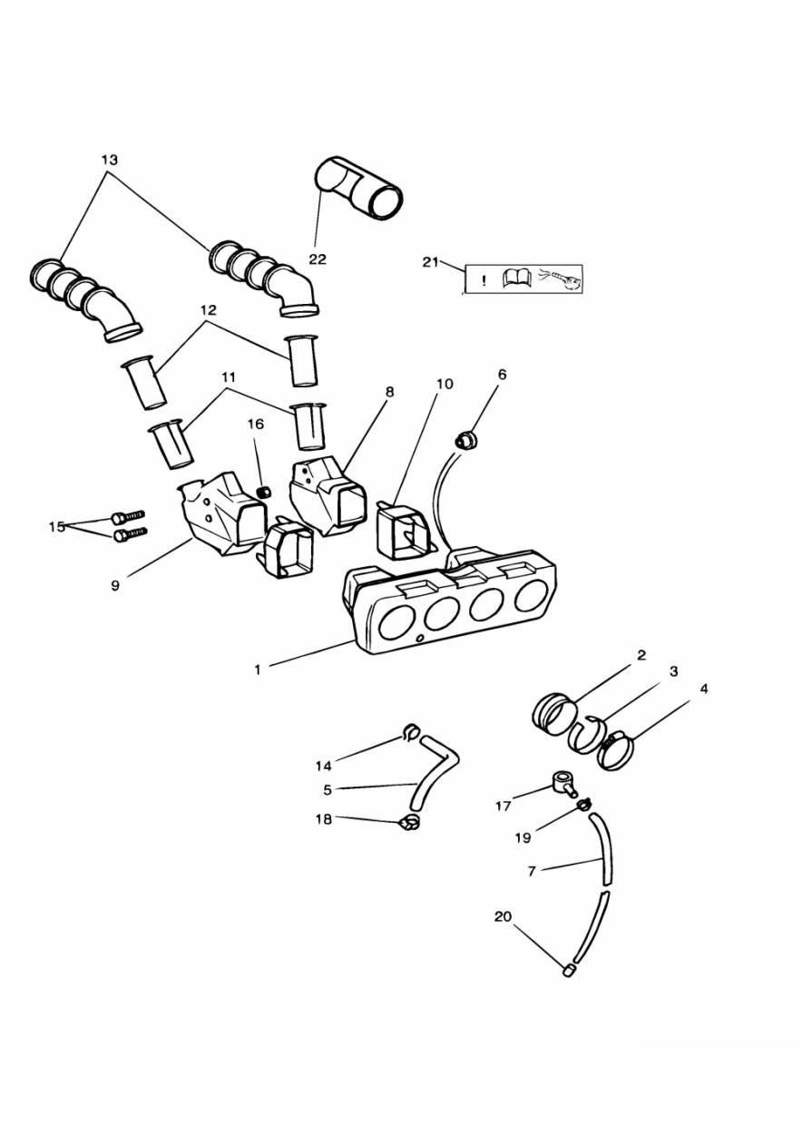 BOITE A AIR 4 CYLINDRES POUR TROPHY 1200 1991