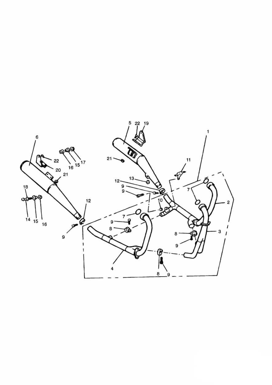 ECHAPPEMENT 4901 POUR TRIDENT 750 1991