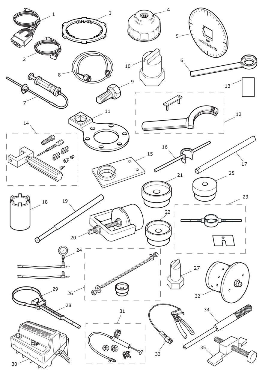 OUTILS DE SERVICE POUR TIGER SPORT 2016