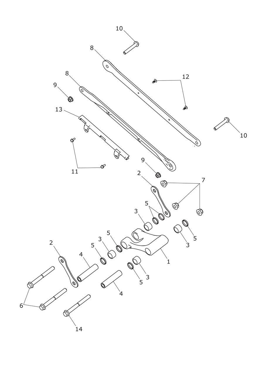 BIELLETTE DE SUSPENSION ARRIERE POUR TIGER EXPLORER ABS A1 2012