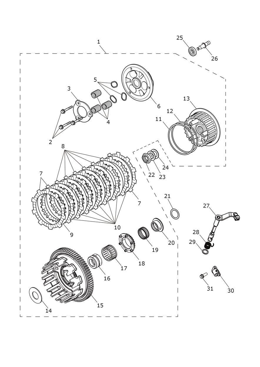 EMBRAYAGE POUR TIGER 900 GT 2024