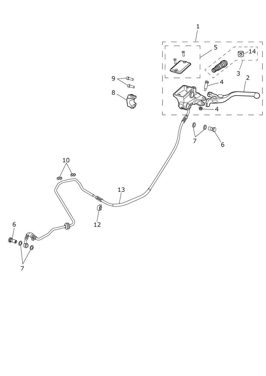 COMMANDES D EMBRAYAGE POUR TIGER EXPLORER SPOKE ABS XC A1 2013