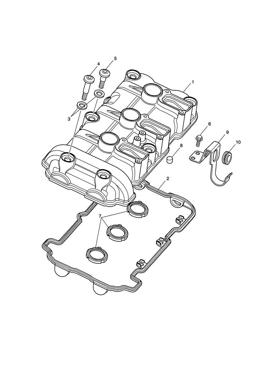 CACHE CULASSE POUR TIGER 1050 ABS SE 2009