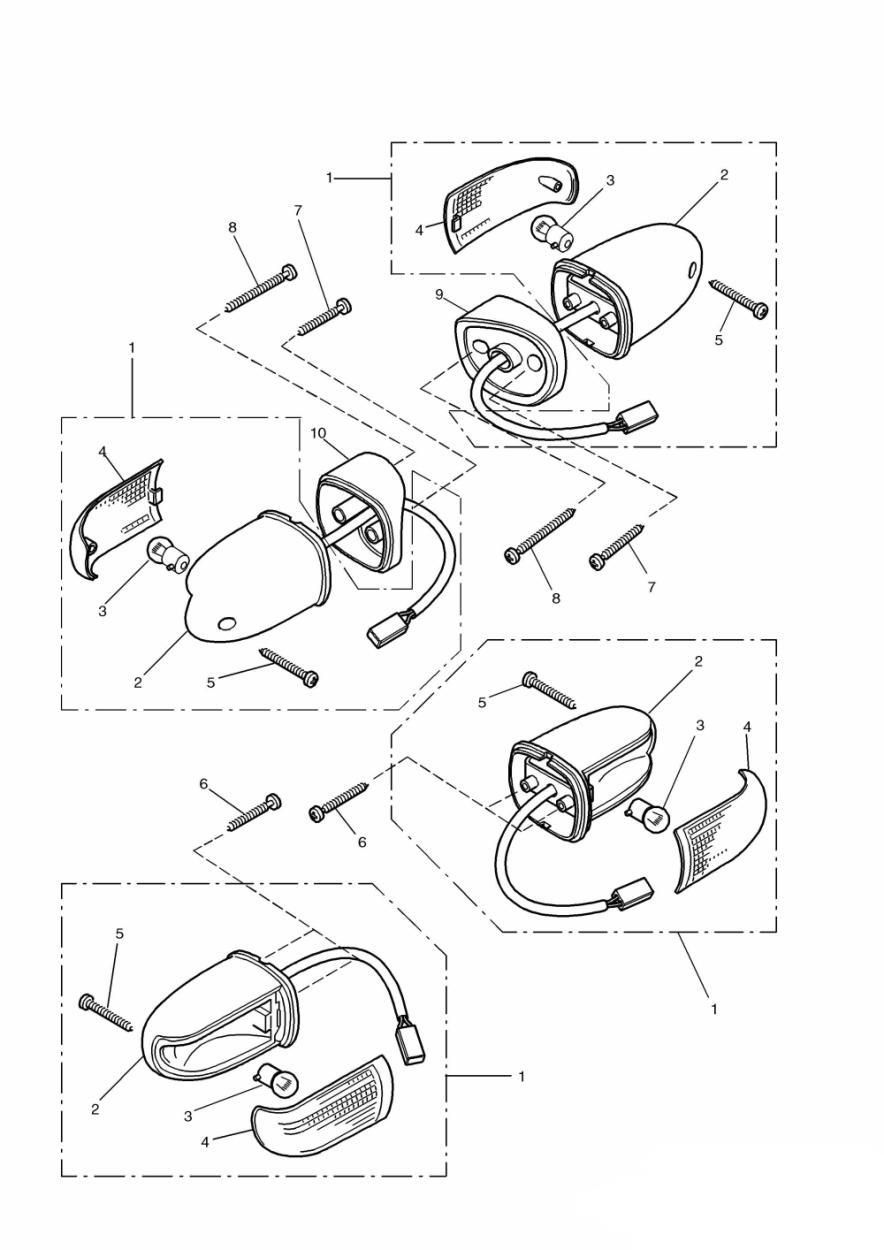 CLIGNOTANTS POUR TROPHY 1200 1991